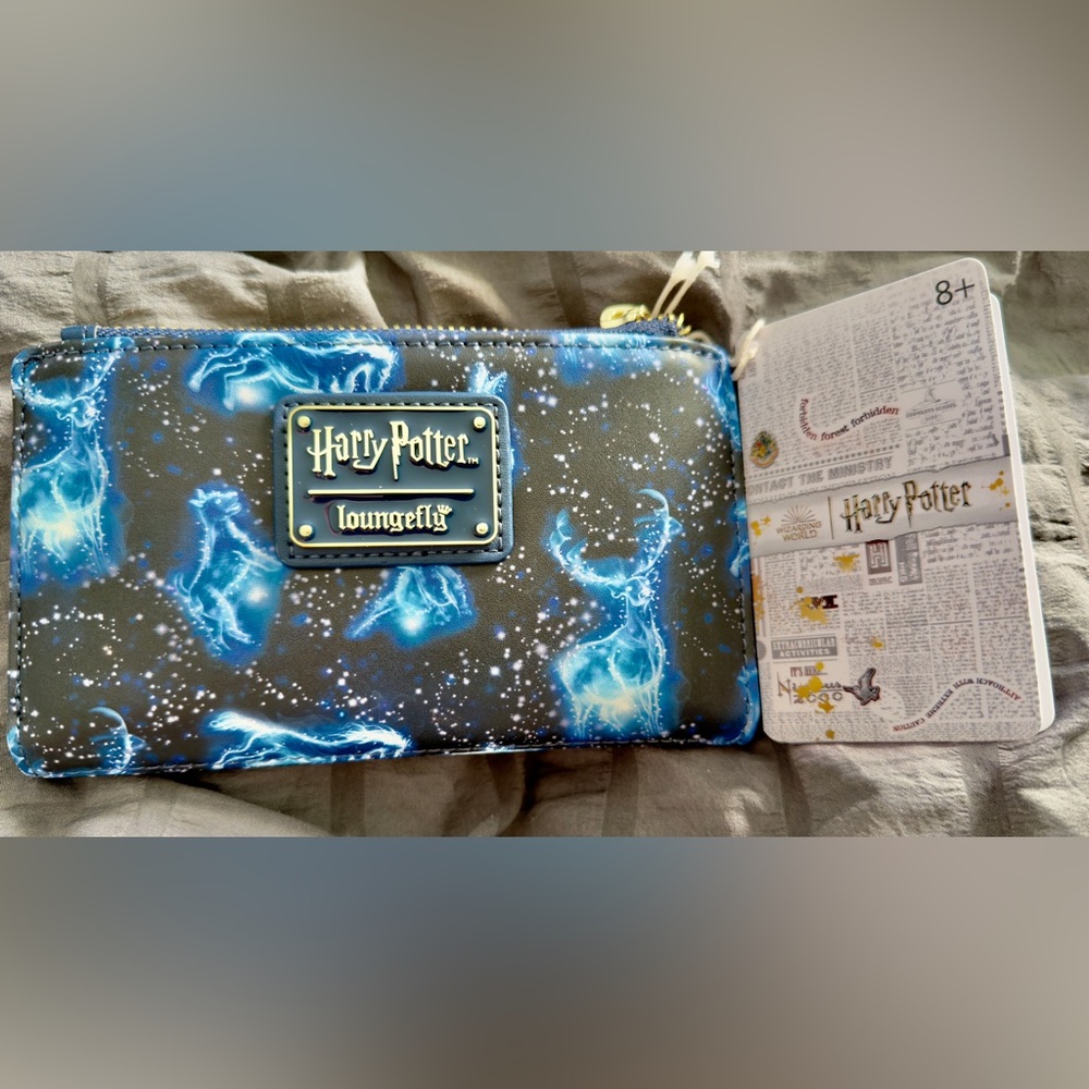 Harry Potter Expecto Patronus All Over Print Hard Tag Loungefly Wallet